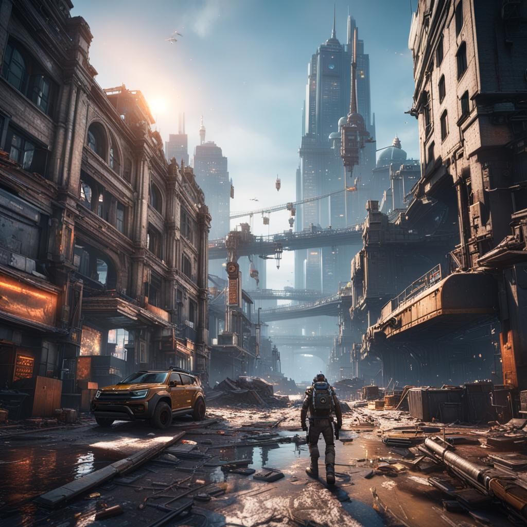 Epic Sci-Fi Cyberpunk City in 8K Resolution