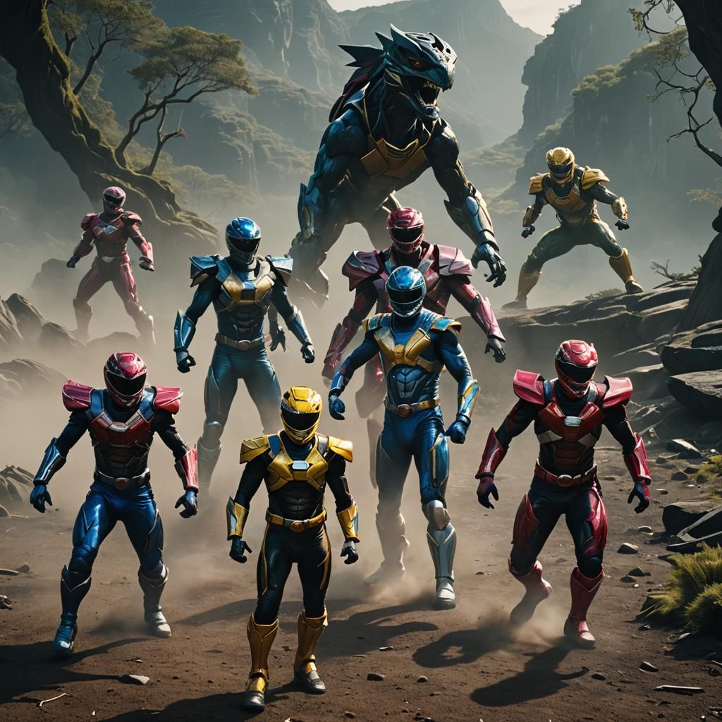 Epic Power Rangers Cinematic Film Still