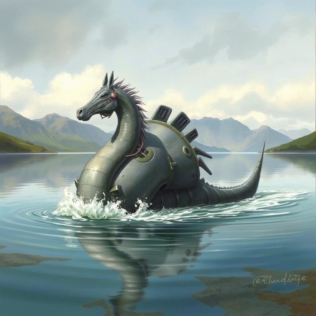 Aquatic Creature in Scottish Lake, Detailed Design