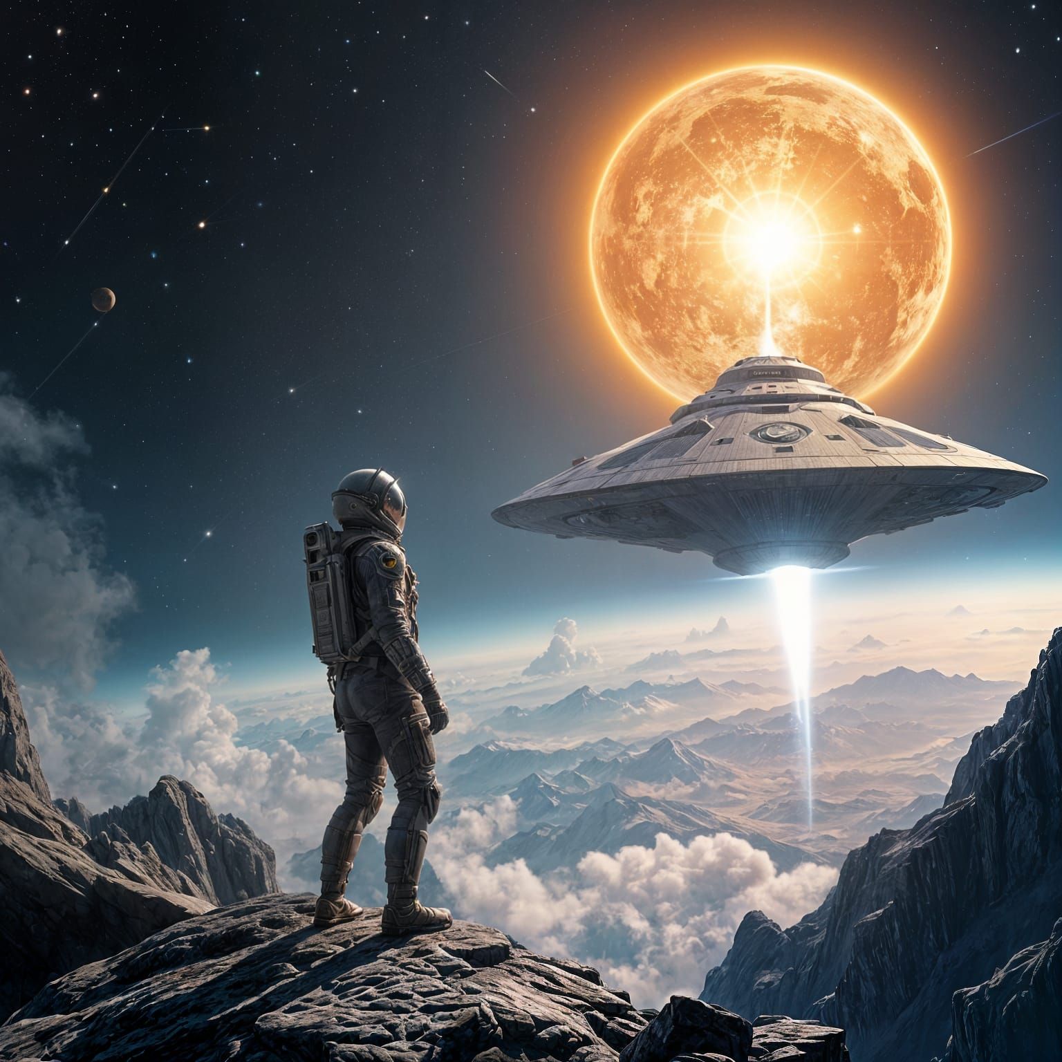 Cosmic Odyssey in Vibrant Hues