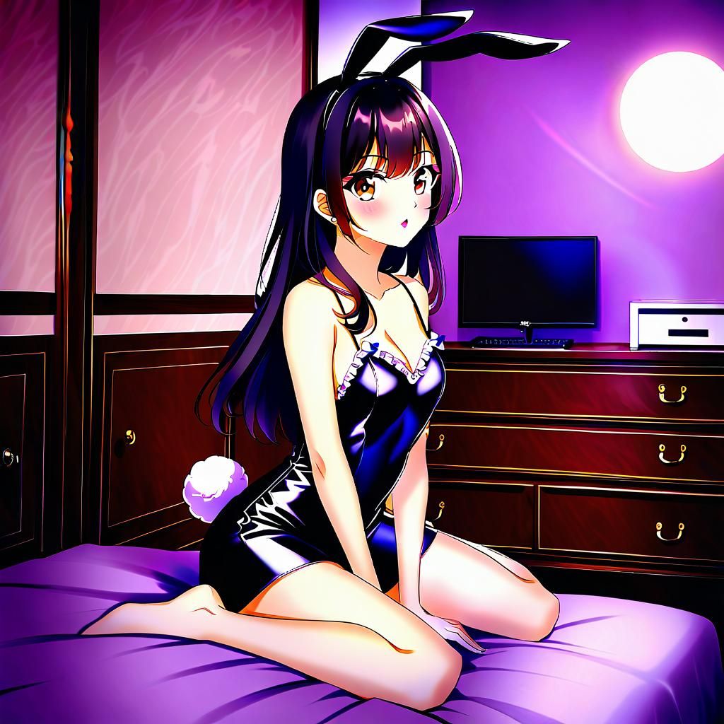 Anime Girl in Rabbit Cosplay in Bangkok