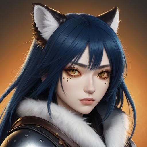 Anime Portrait of a Shifter Barbarian with Wyvern Features