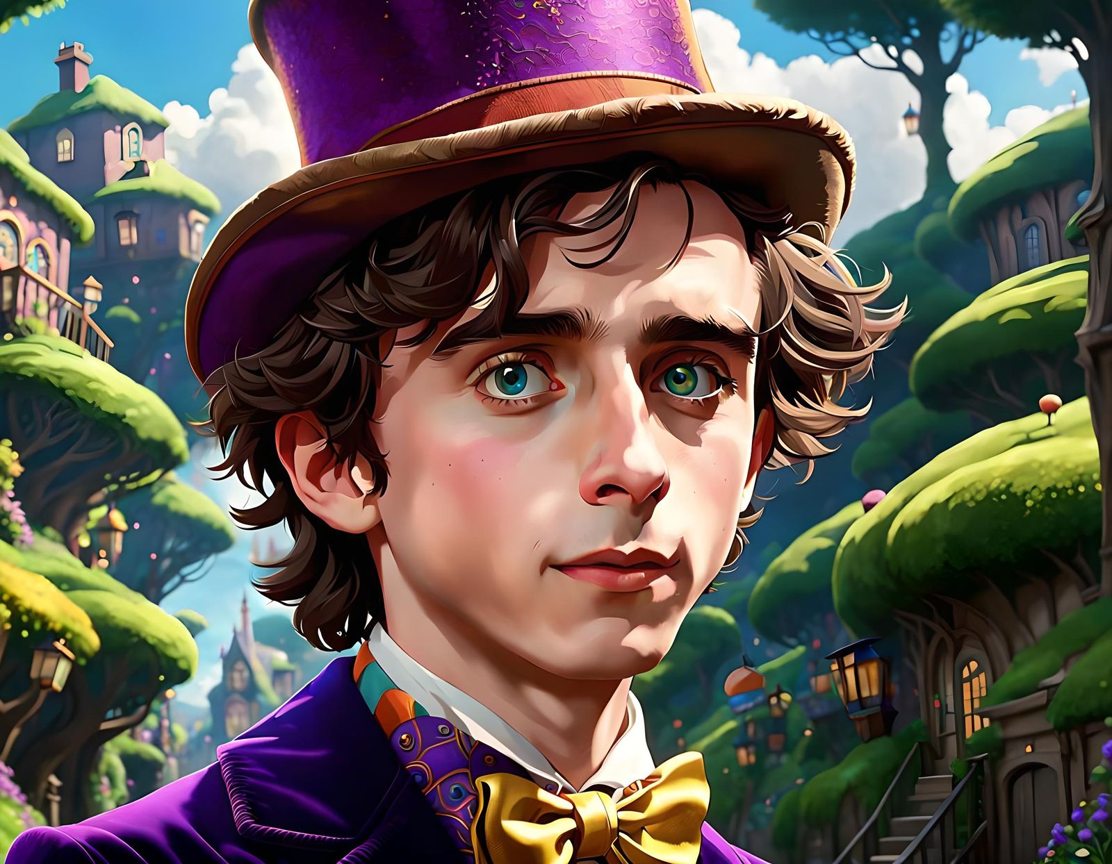 Willy Wonka: Timothée Chalamet in Anime Style