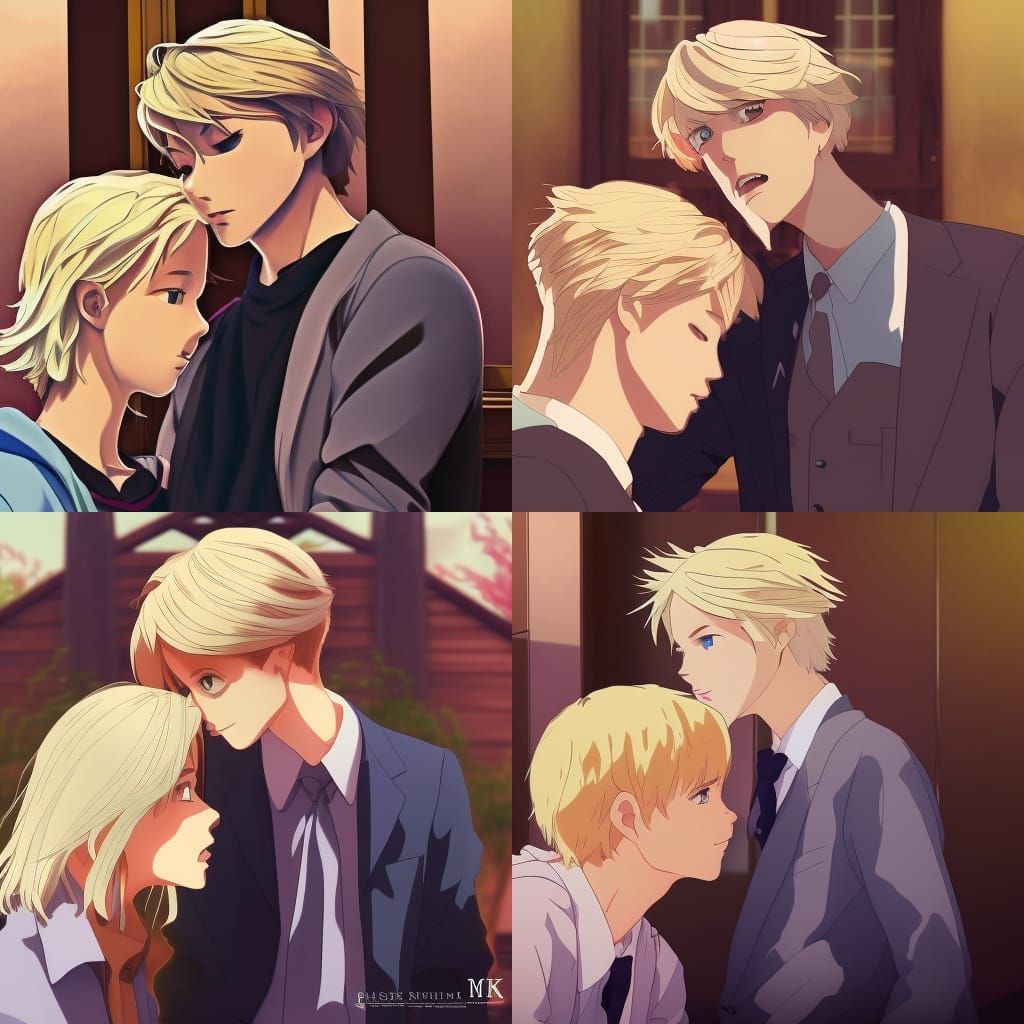 Anime Wedding Scene in Studio Ghibli Style