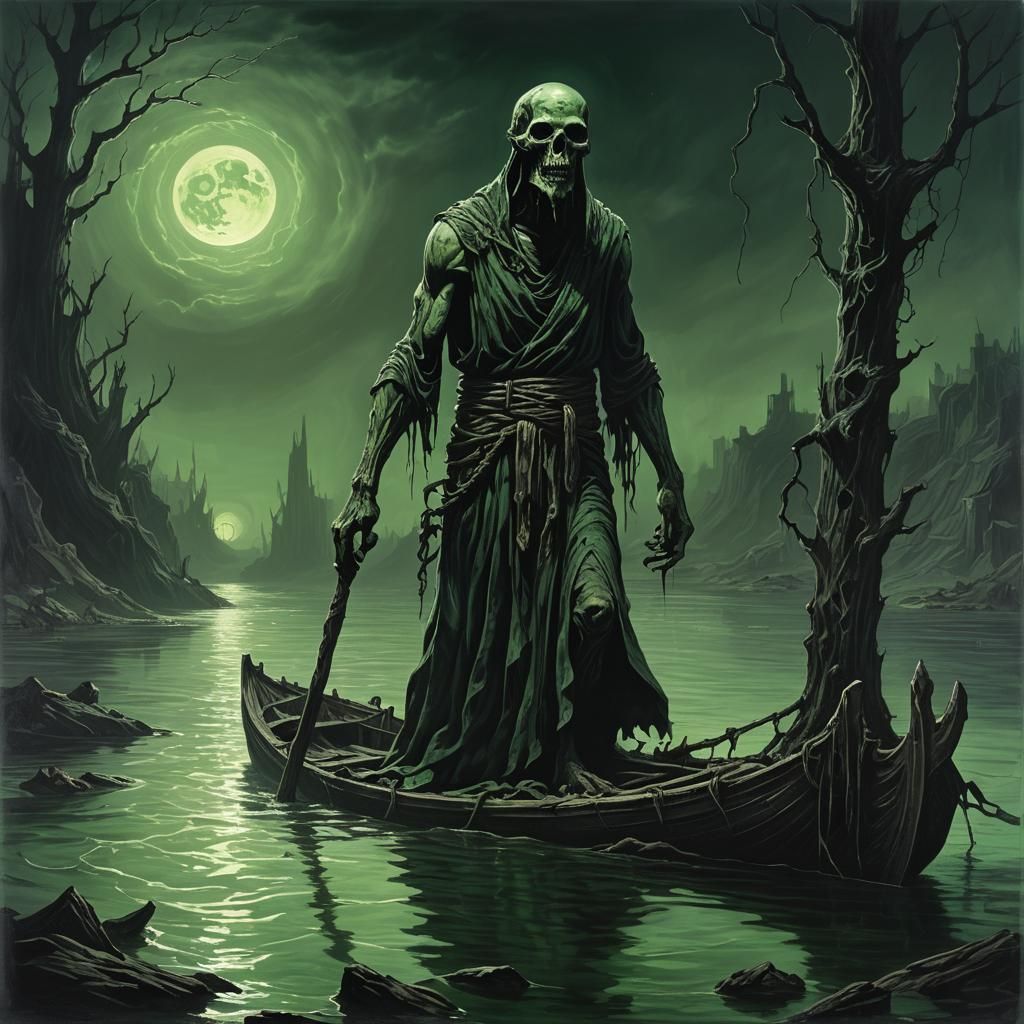 Charon on the River Styx: A Gothic Vision