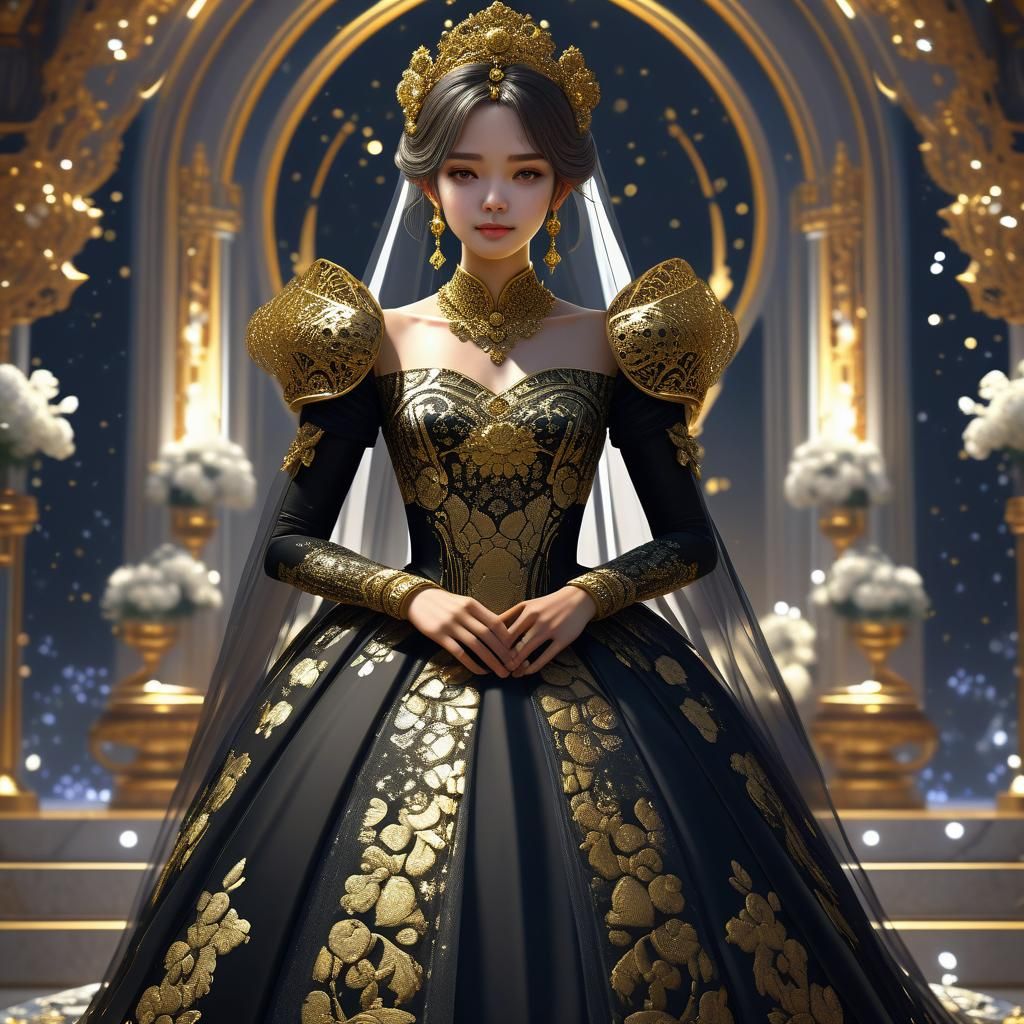 Galactic Empress Sofia in Detailed 3D Anime Art