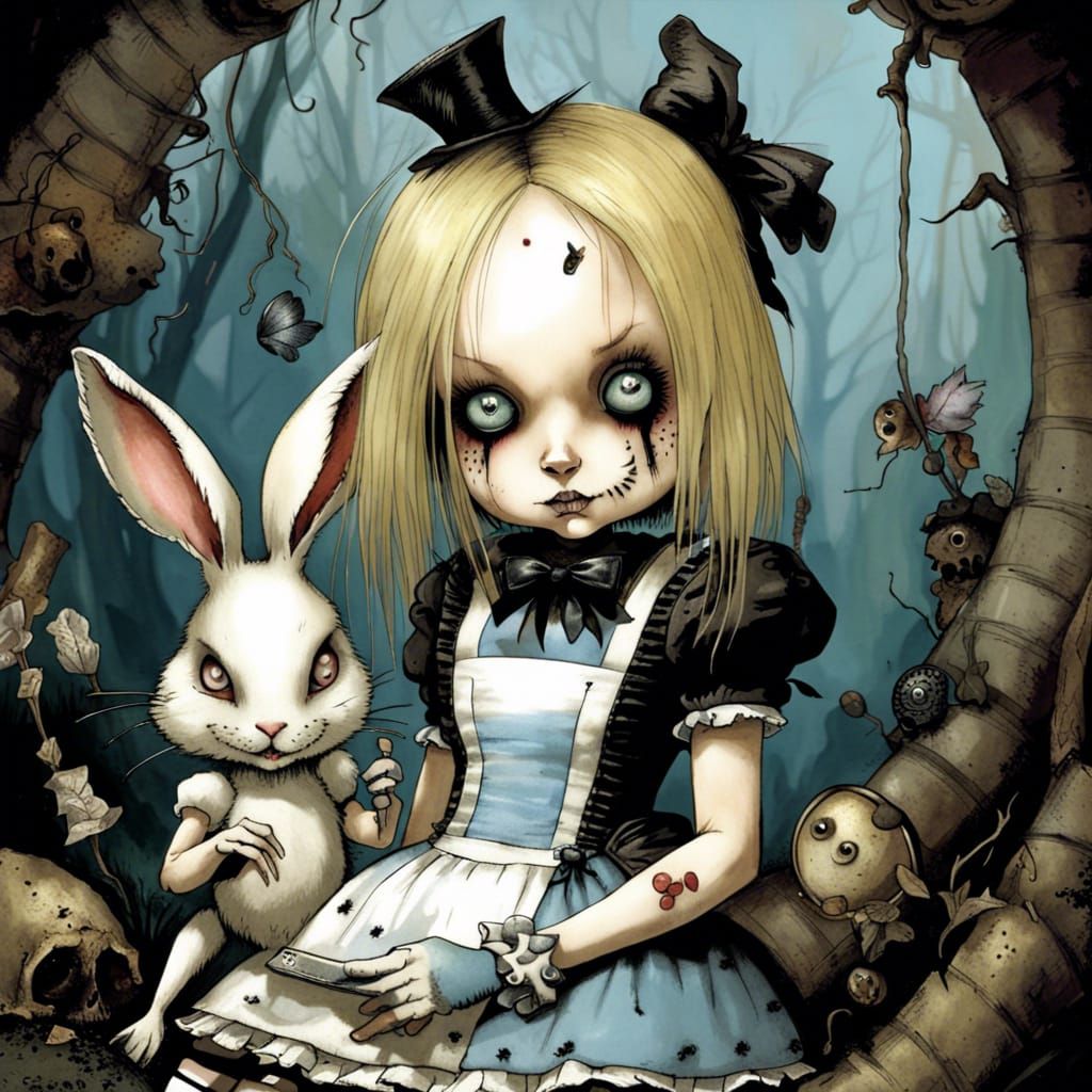 Punk Alice in Wonderland: A Dark Fantasy Masterpiece
