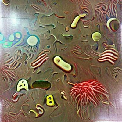 AI Generated Image of Bacteria