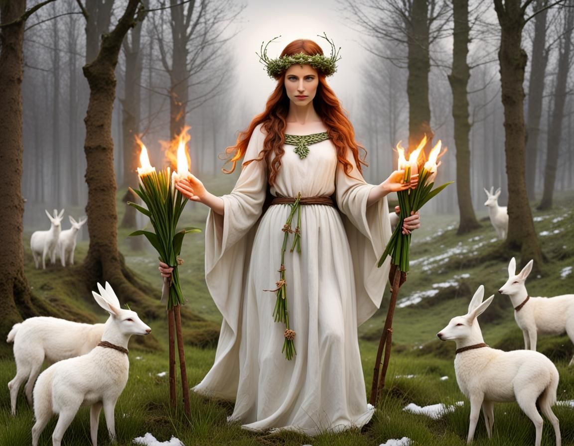 Imbolc Sabbat Festival: A Generative AI Impression