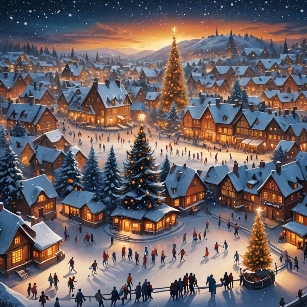 Christmas Night in a Winter Wonderland