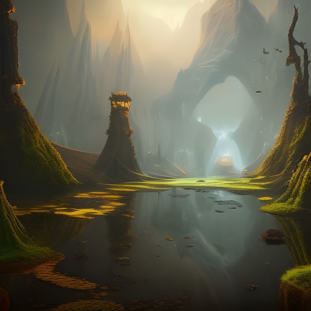 Fantastical Mirror World Concept Art