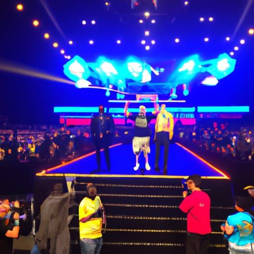 Northern Star Champion Wrestling Belt in Gold