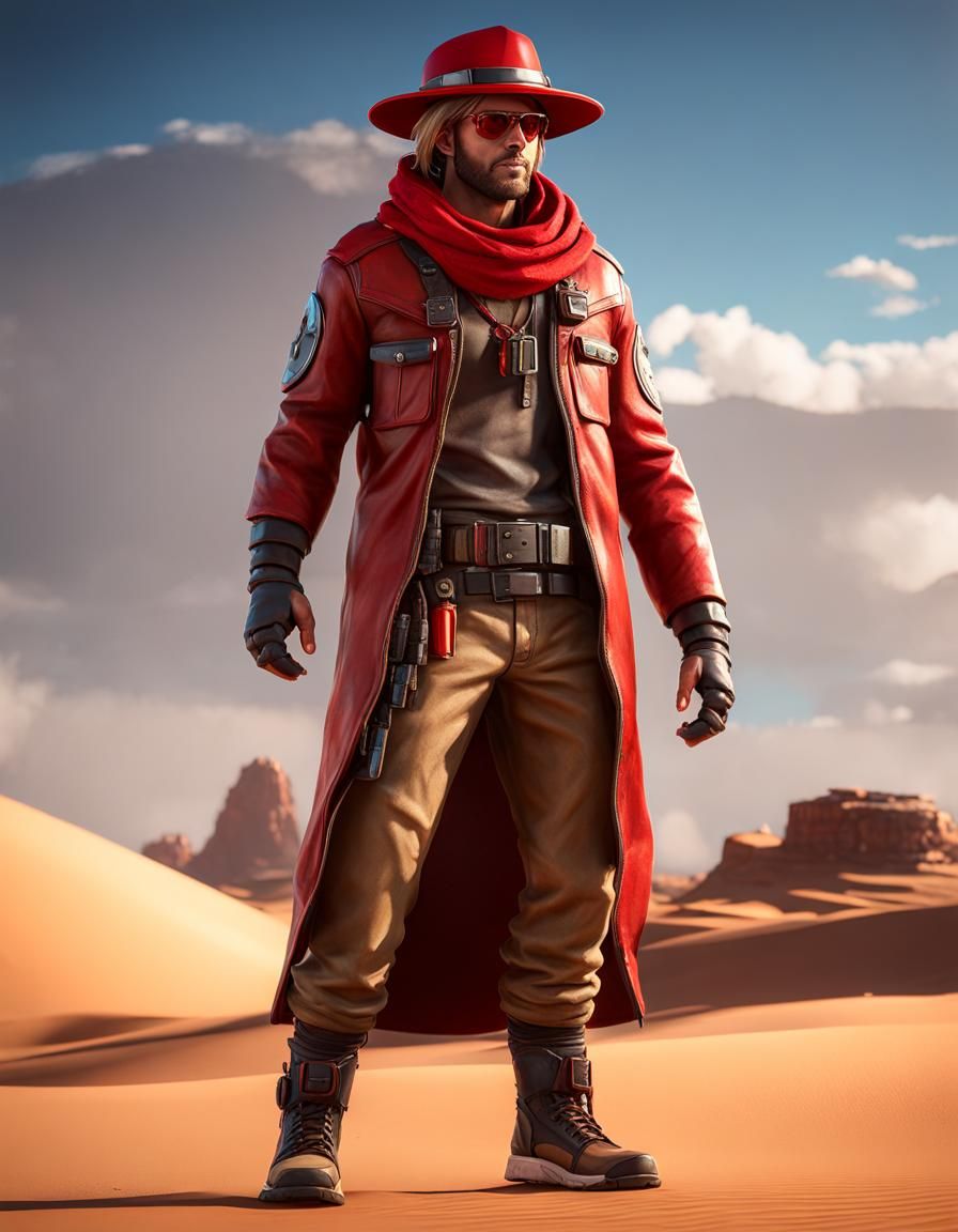 Desert Nomad Goes to Arcade in 3D Game Style