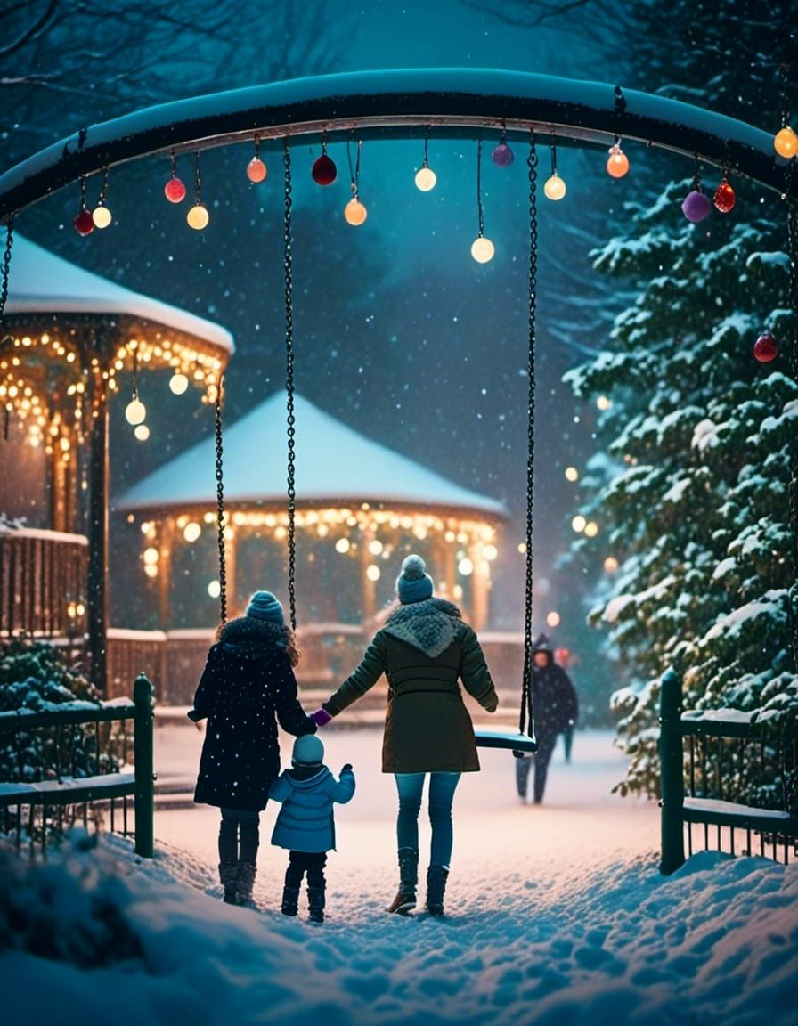 Walking into a winter wonderland