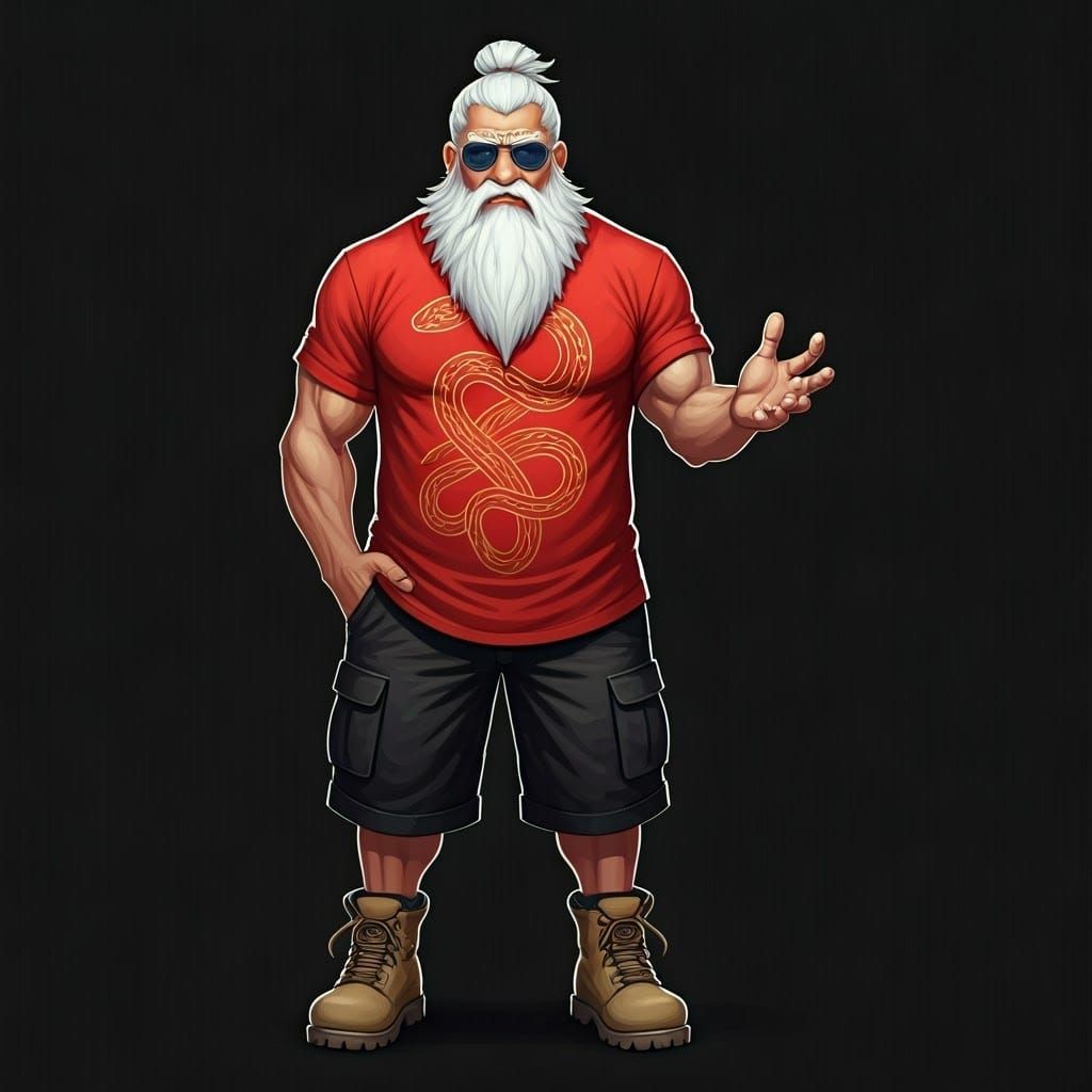 Wisdom Keeper in Modern Attire