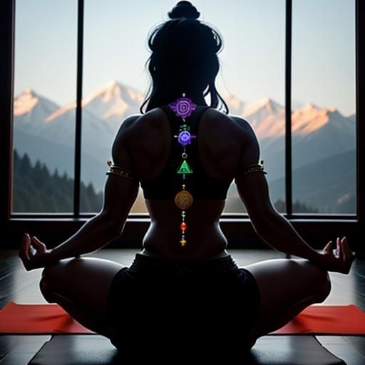 Shiva Meditation with Chakras: A Symbol of Strength