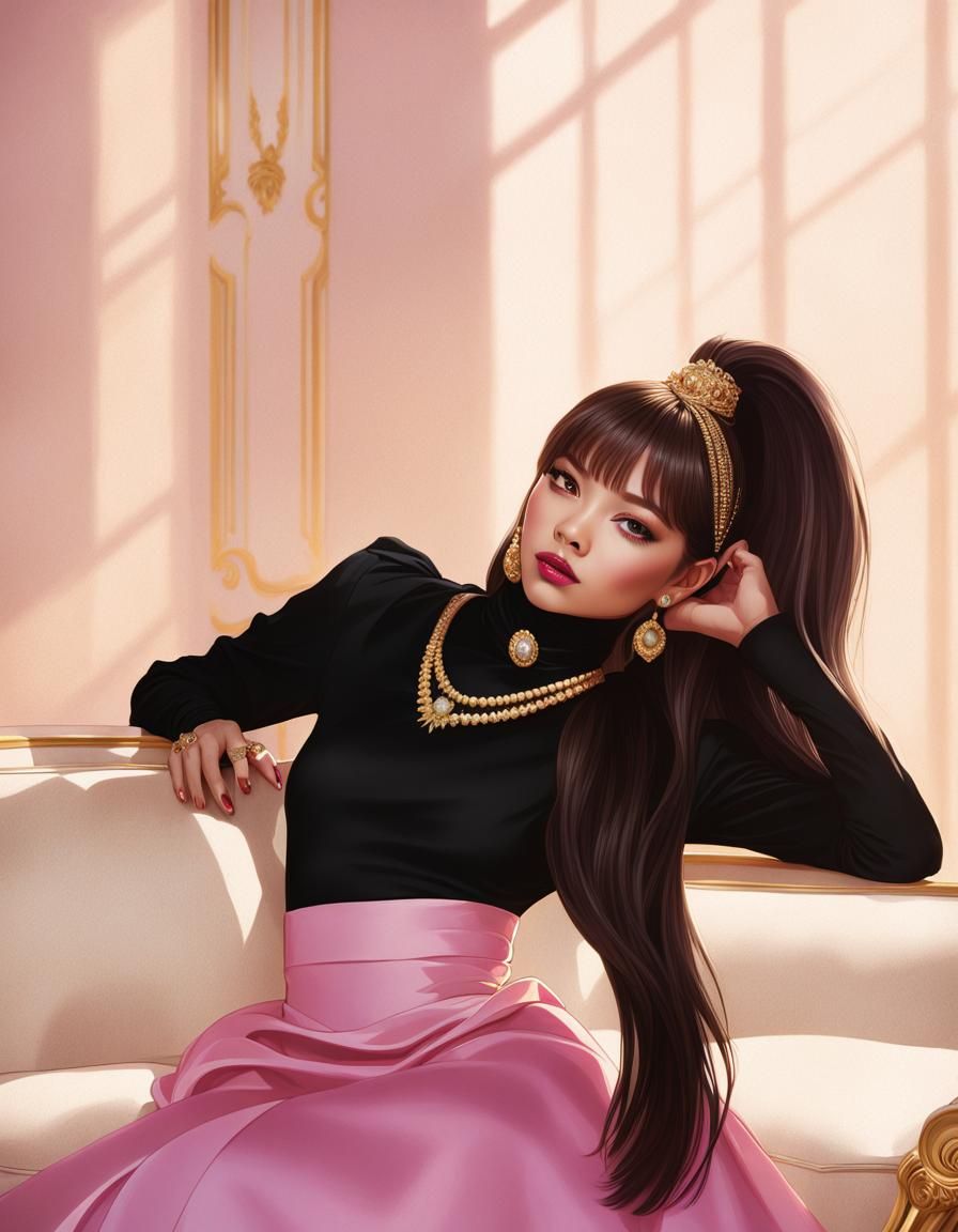 Confident Portrait in Hyper-Realistic Digital Painting Style