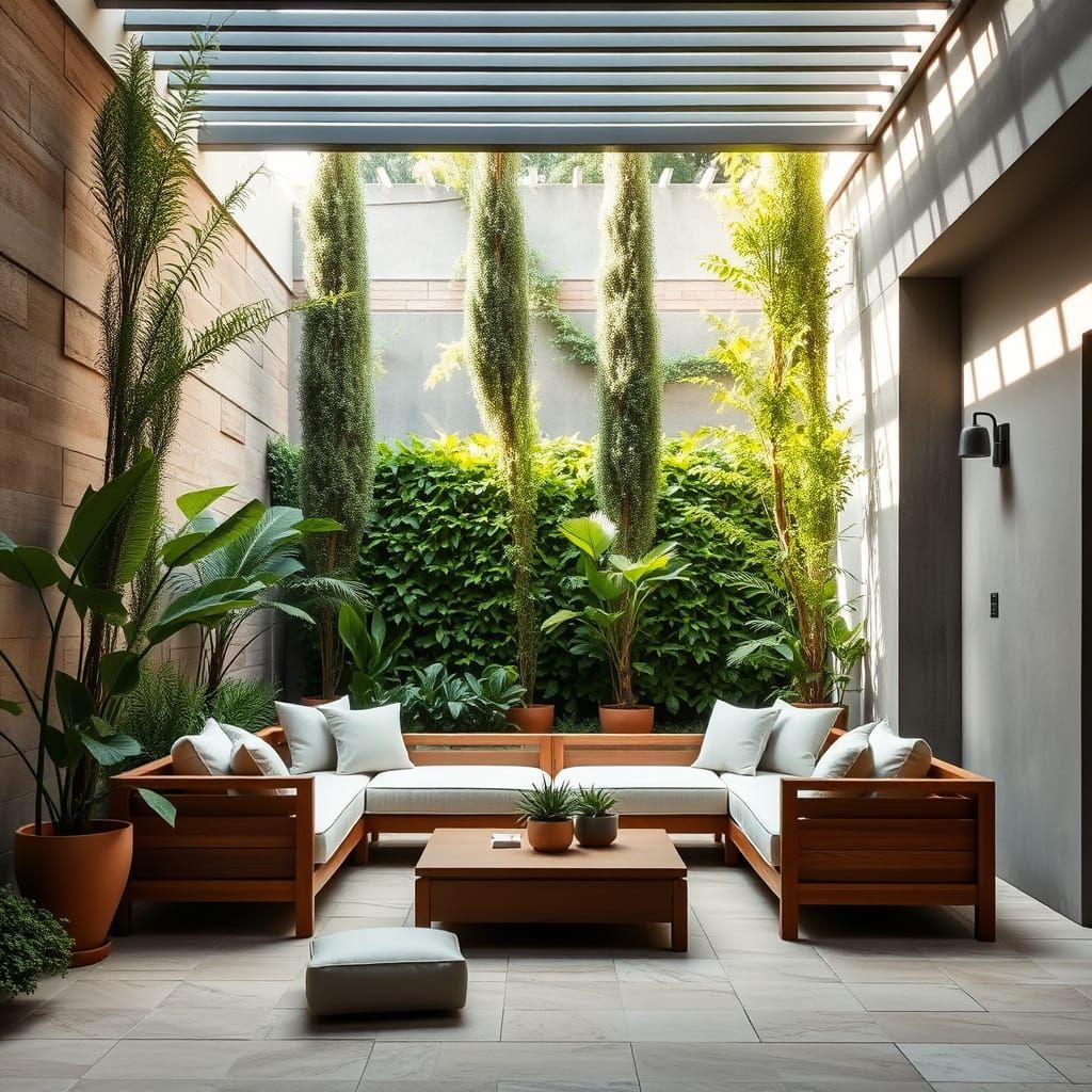 Surreal Modern Oasis in Harmony with Nature