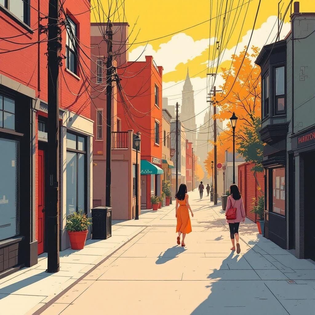 Woman on Quiet Street: Nagel and Inoue Fusion