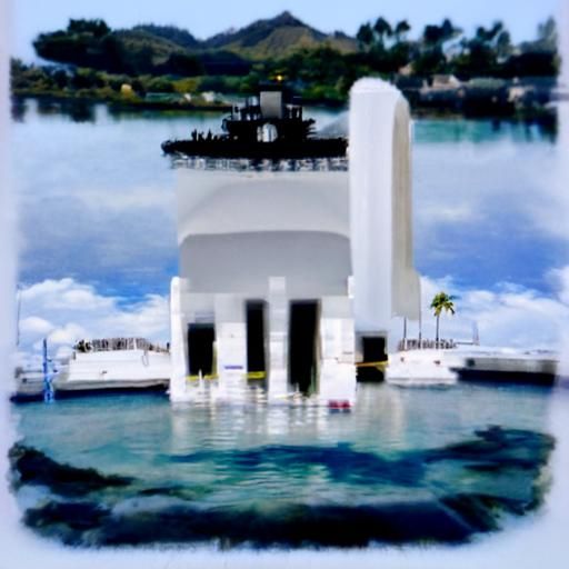 Photorealistic USS Arizona Memorial