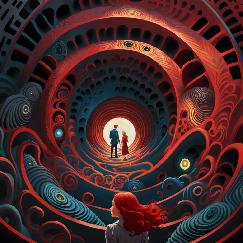 Vortex Labyrinth: A Woman's Emotional Allegory