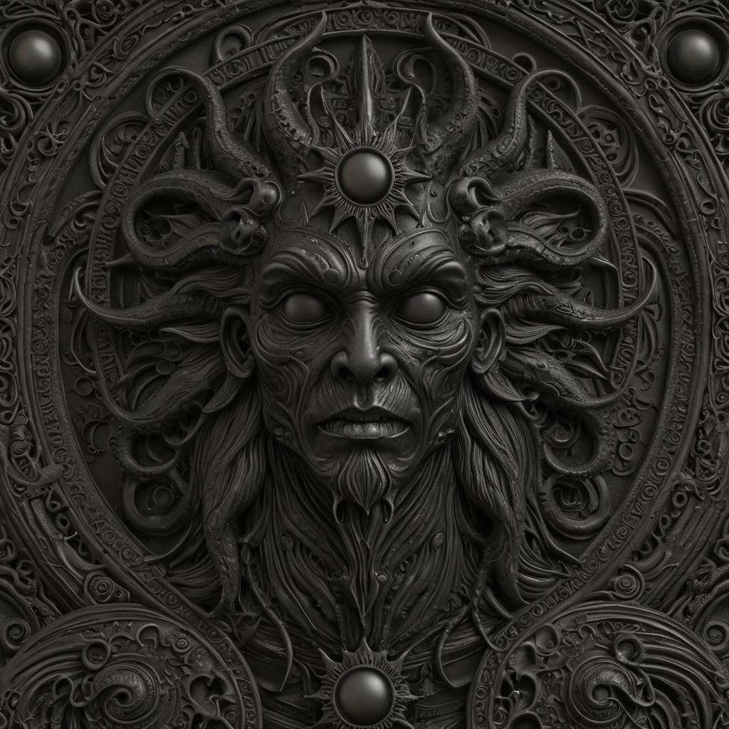 Lovecraftian Porcelain God of Lunar Eclipse