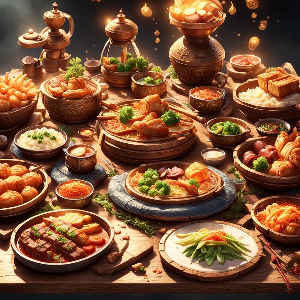 Fantasy RPG Food Concept Art in 3D