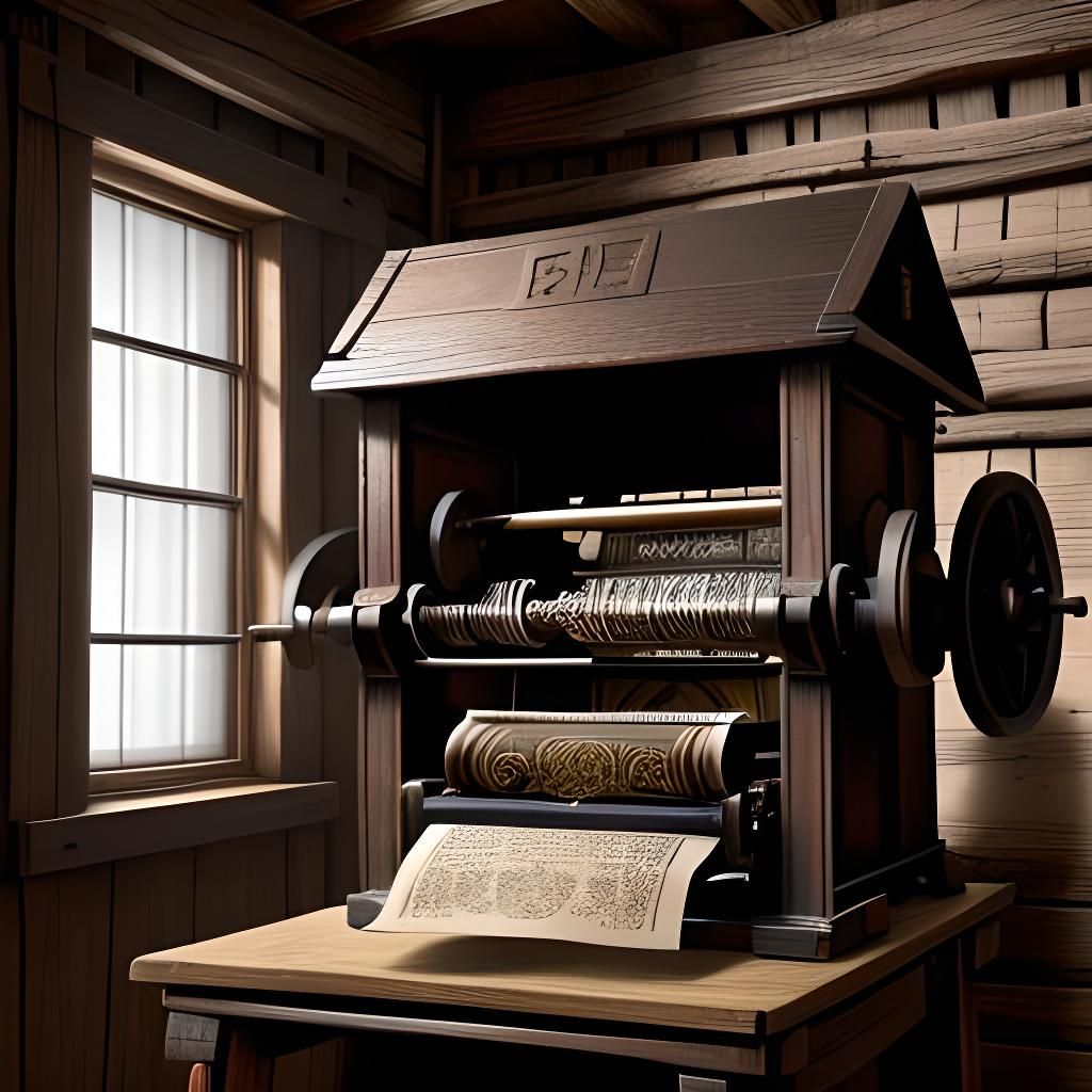 Gutenberg Printing Press in 1440: Movable Type