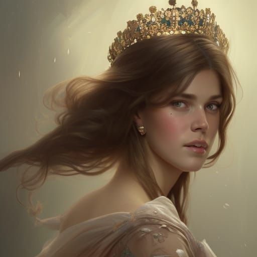 Princess Charlotte Portrait in Artgerm Style