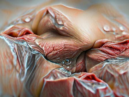 Abstract Folded Flesh AI Interpretation