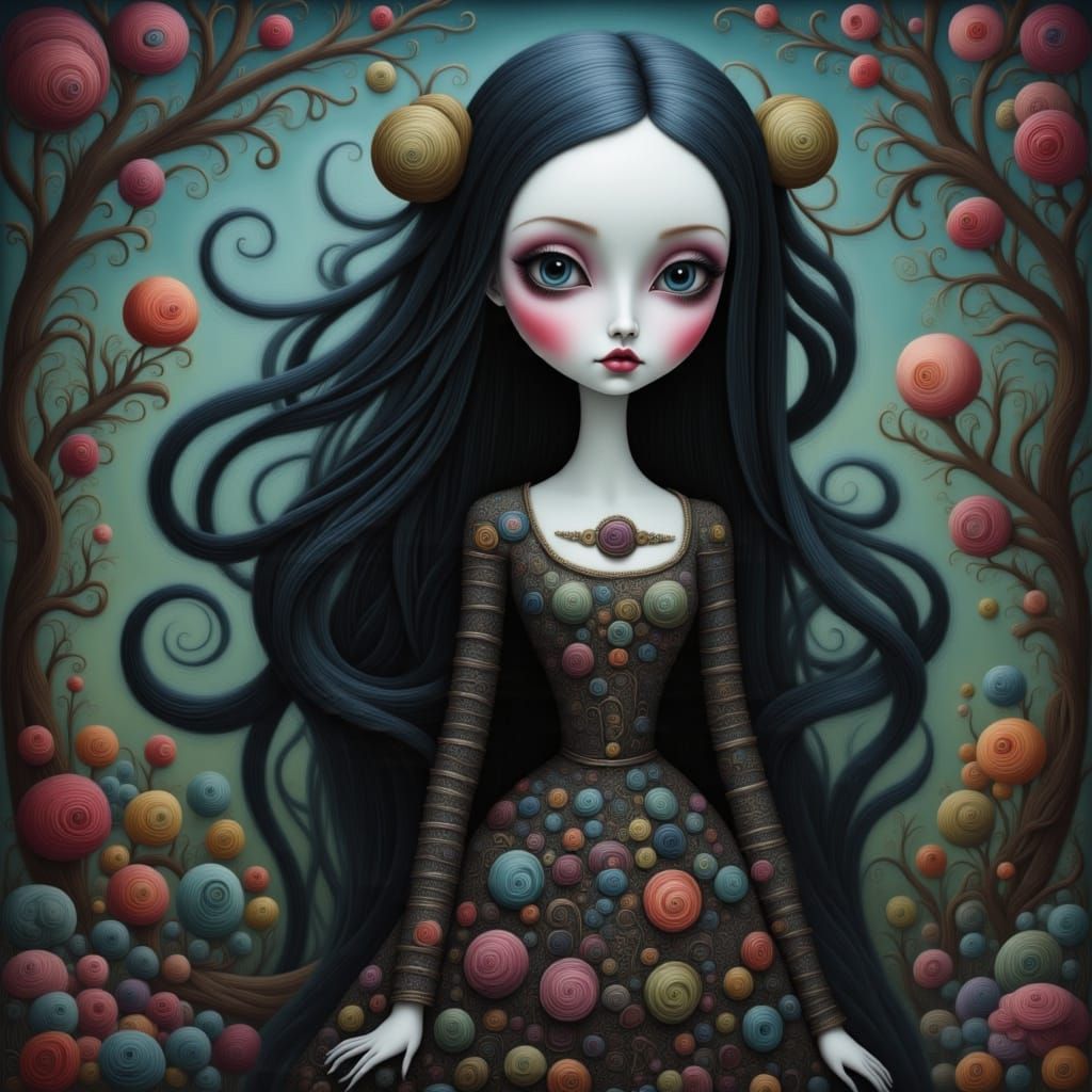 Existential Doll: A Surreal Whimsical Creature
