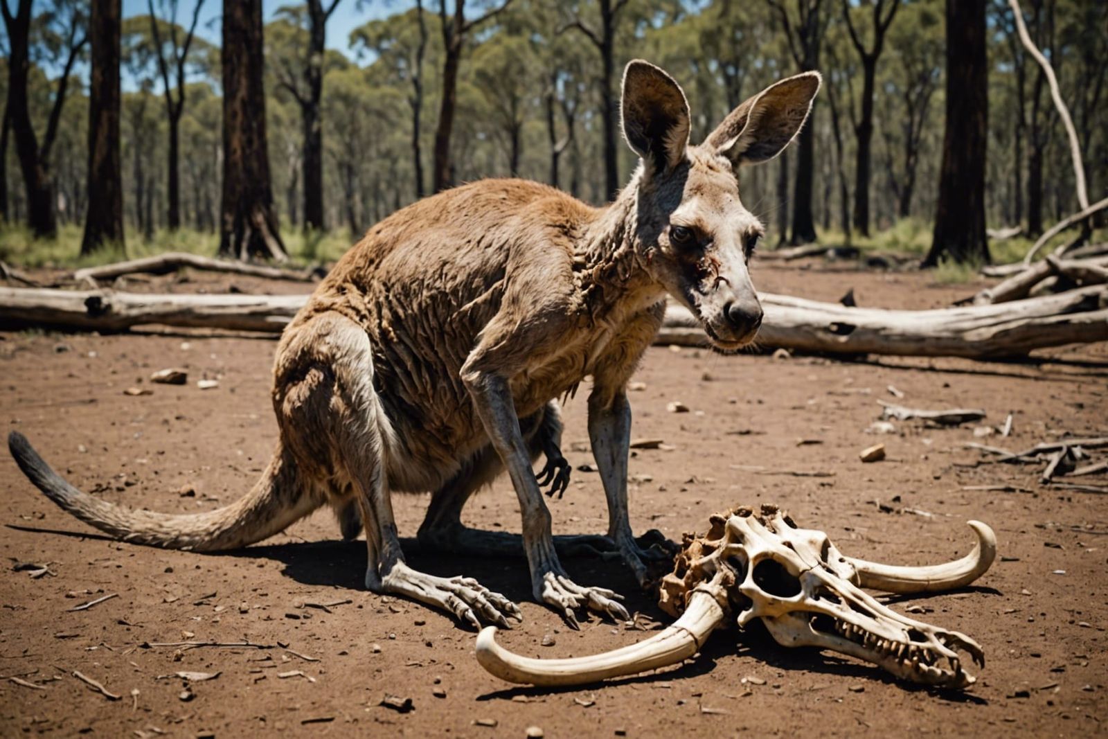 Zombie Kangaroo in Post-Apocalyptic Australia