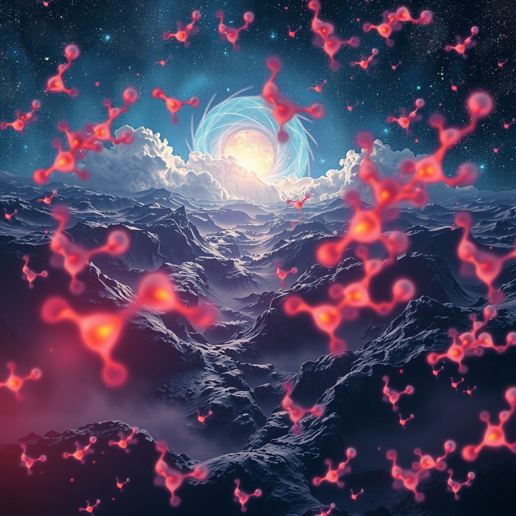 Mesmerizing Hyperspace Galaxyscape in Dorohedoro Ghibli Styl...