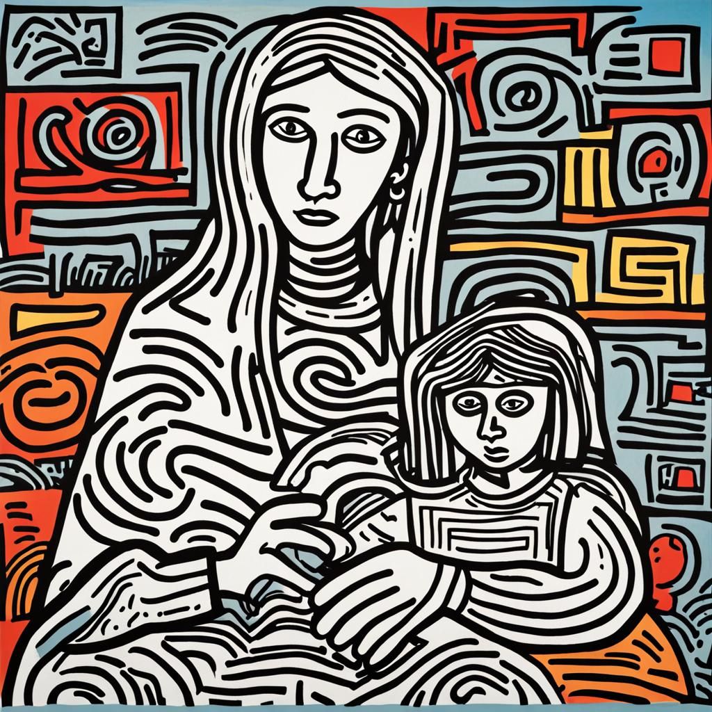 Whistler's Mother Reimagined as Pop Art