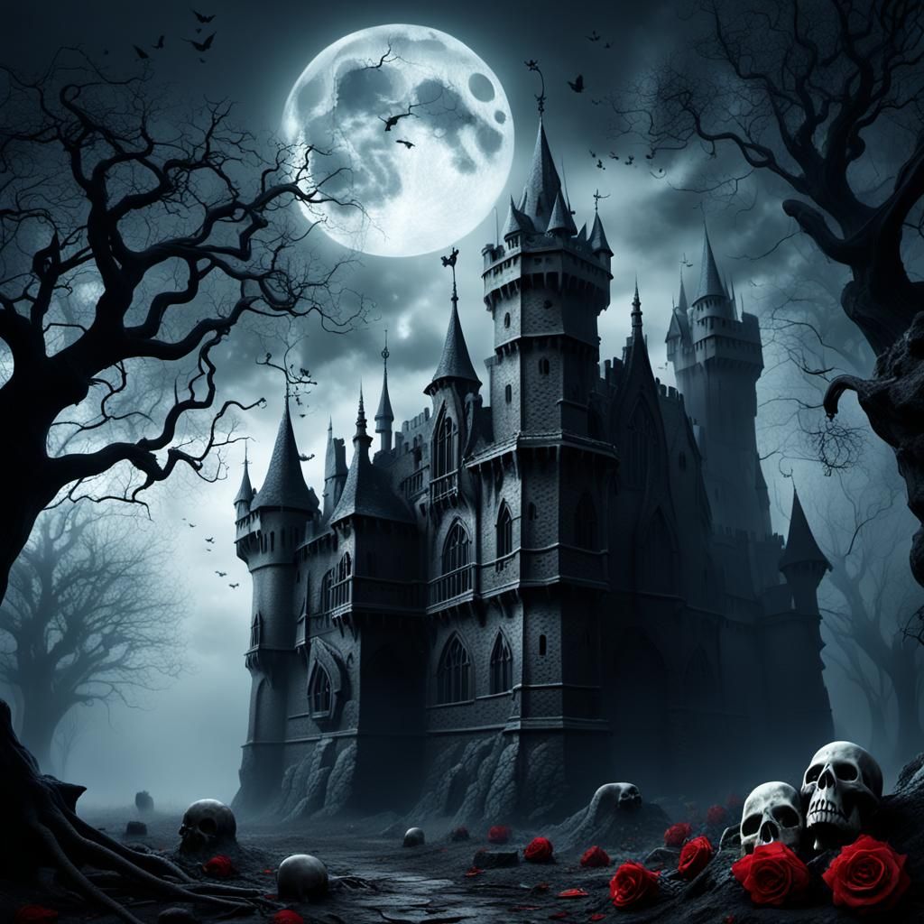 medieval gothic castle