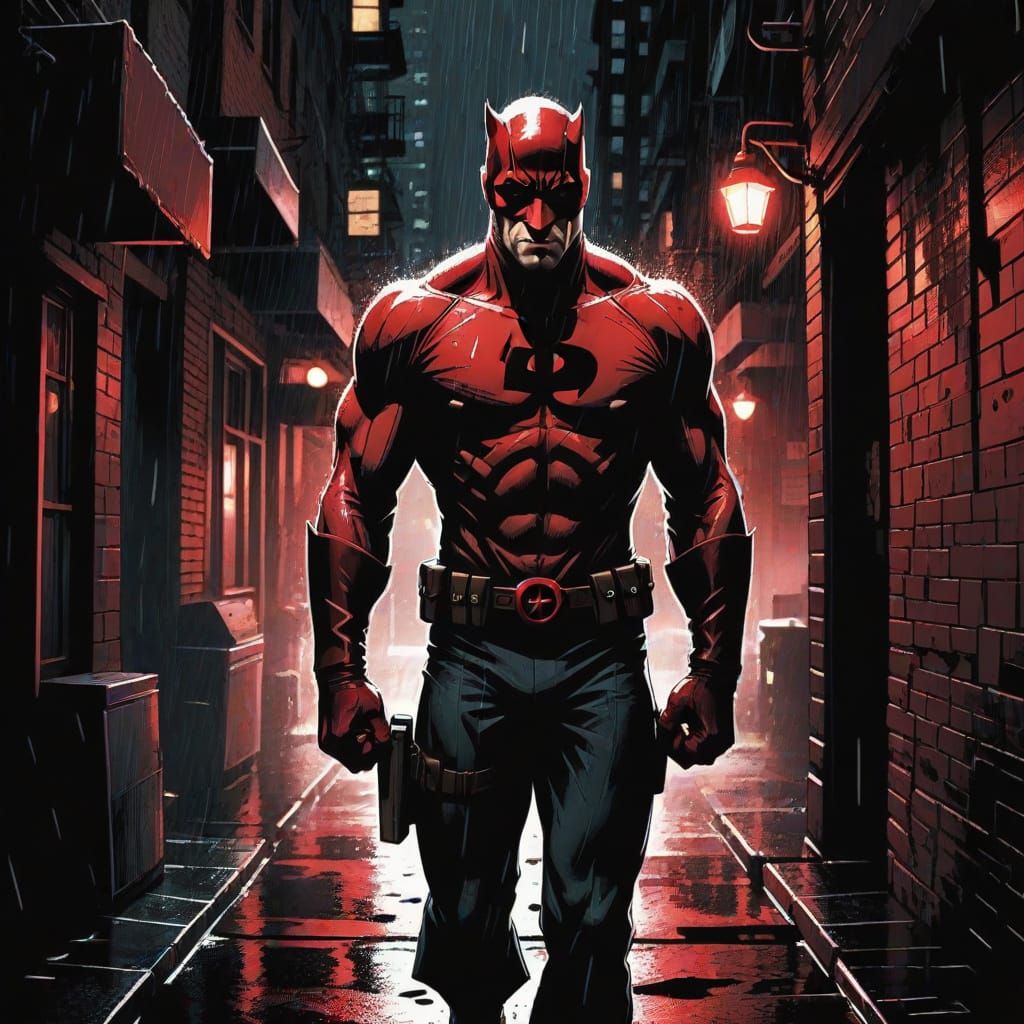Daredevil in Hell's Kitchen, Frank Miller Comic Style