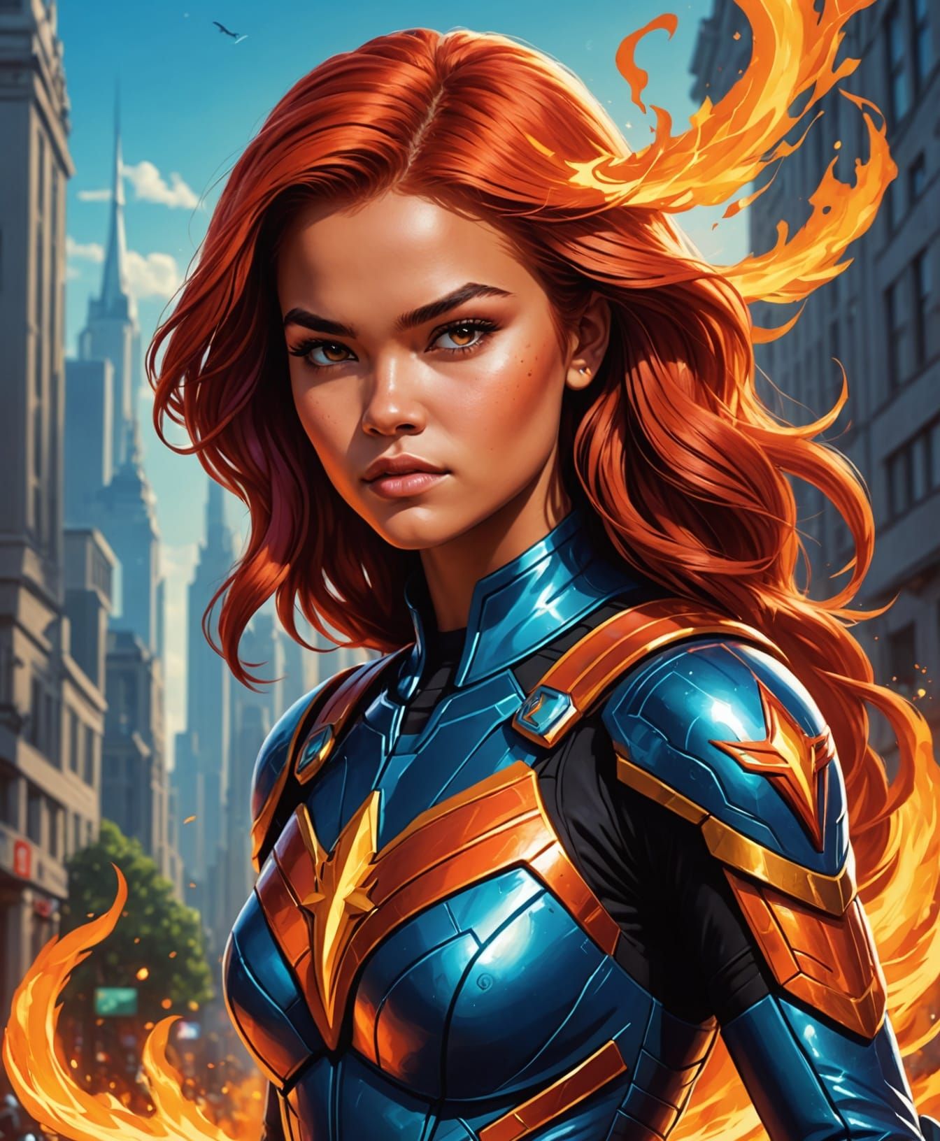 Paris Berelc as Starfire from DC's Titans