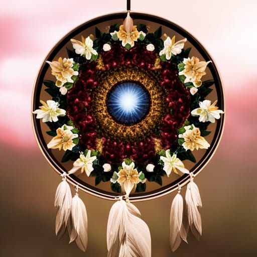 Floral Dream Catcher: Dramatic Digital Matte Painting