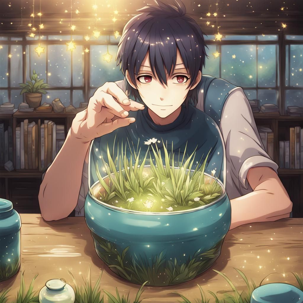 Stars in Jar Anime Art