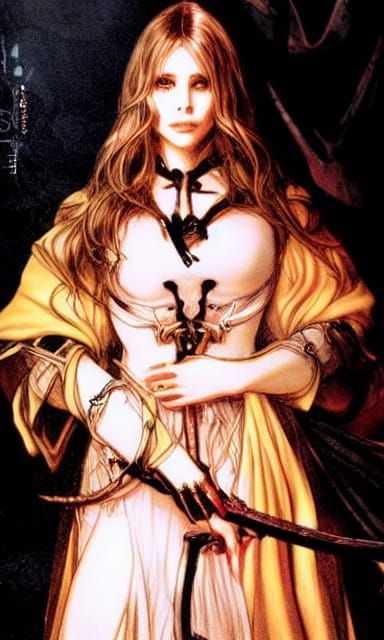 Elizabeth Olsen as Camilla: Dark Fantasy Illustration