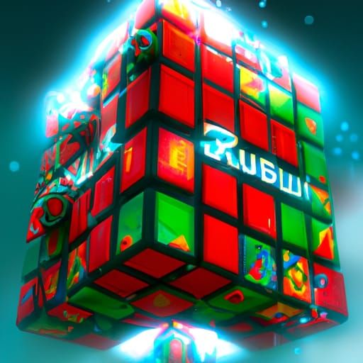 Robux Rubik's Cube: Detailed Matte Painting
