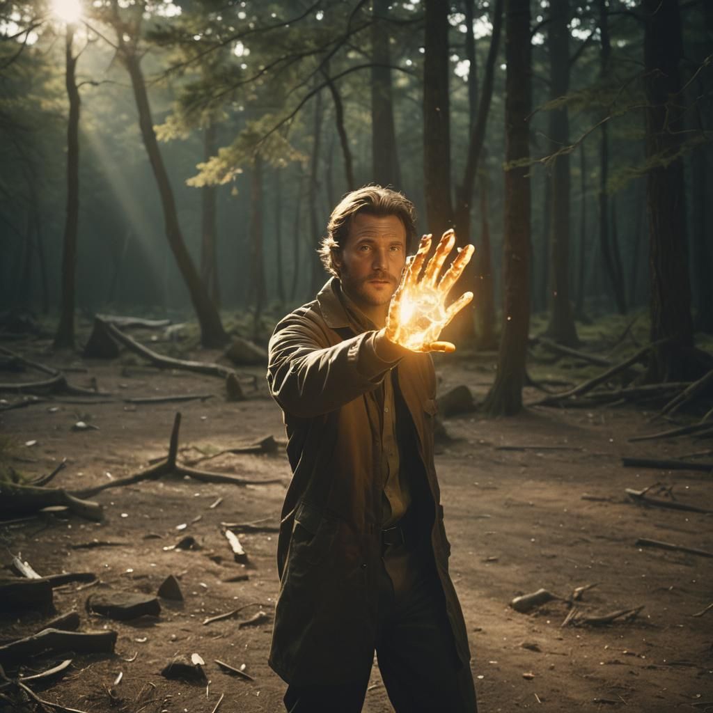 Cinematic Throw with Golden Tones and Film Grain