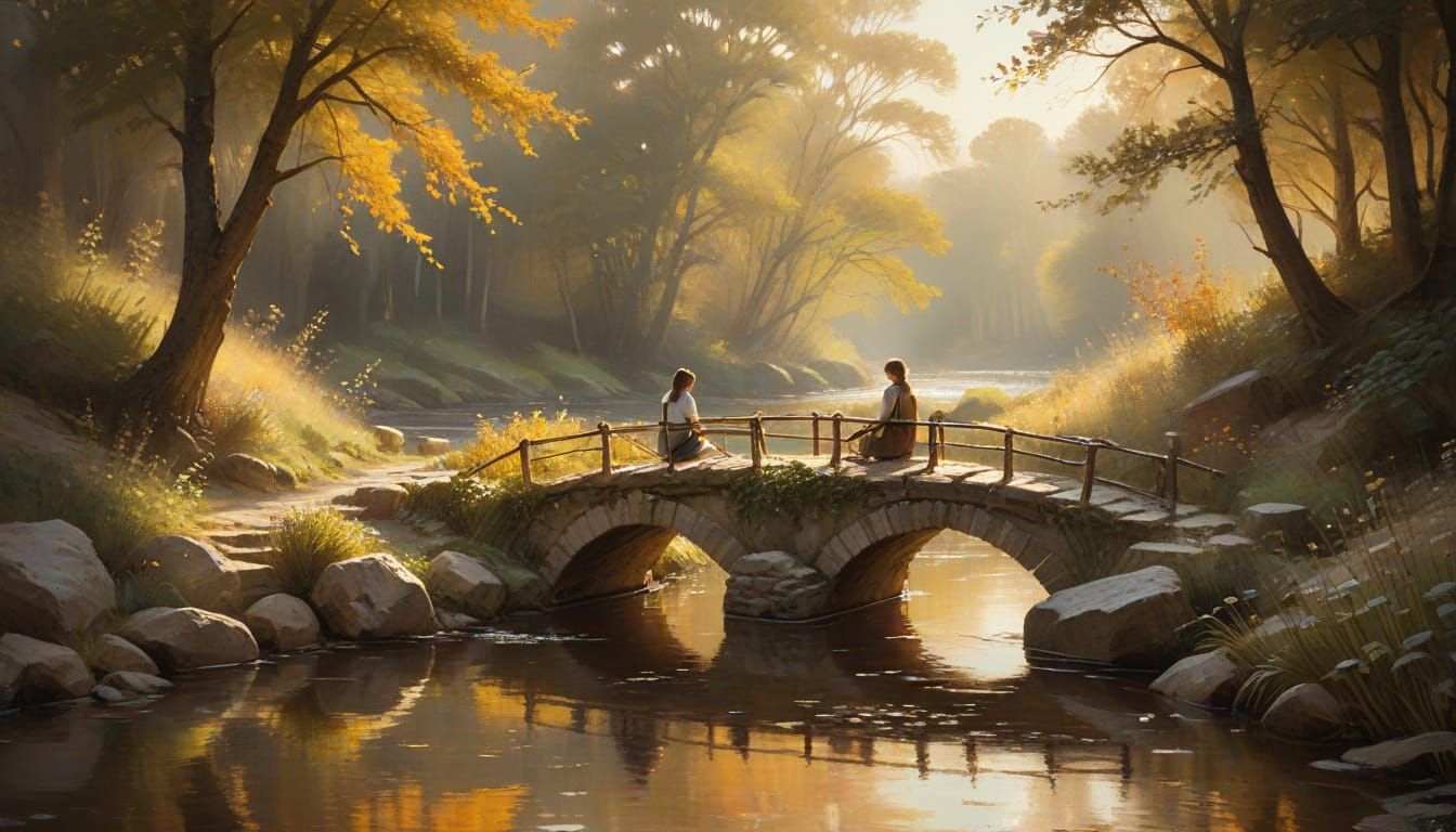 Small stone bridge