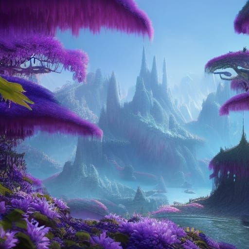 Fantastical Aconite Kingdom Concept Art