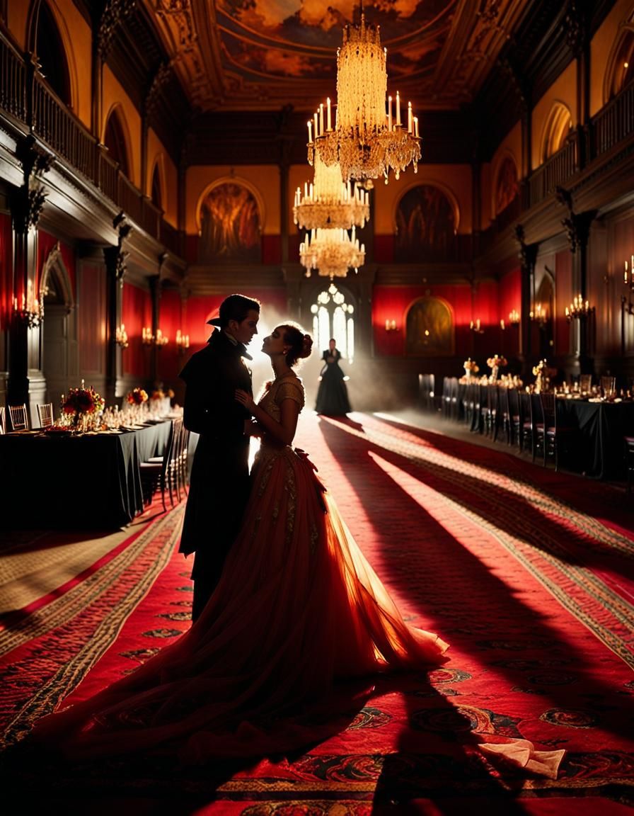 Gothic Vampire Masquerade Ball in Baroque Style