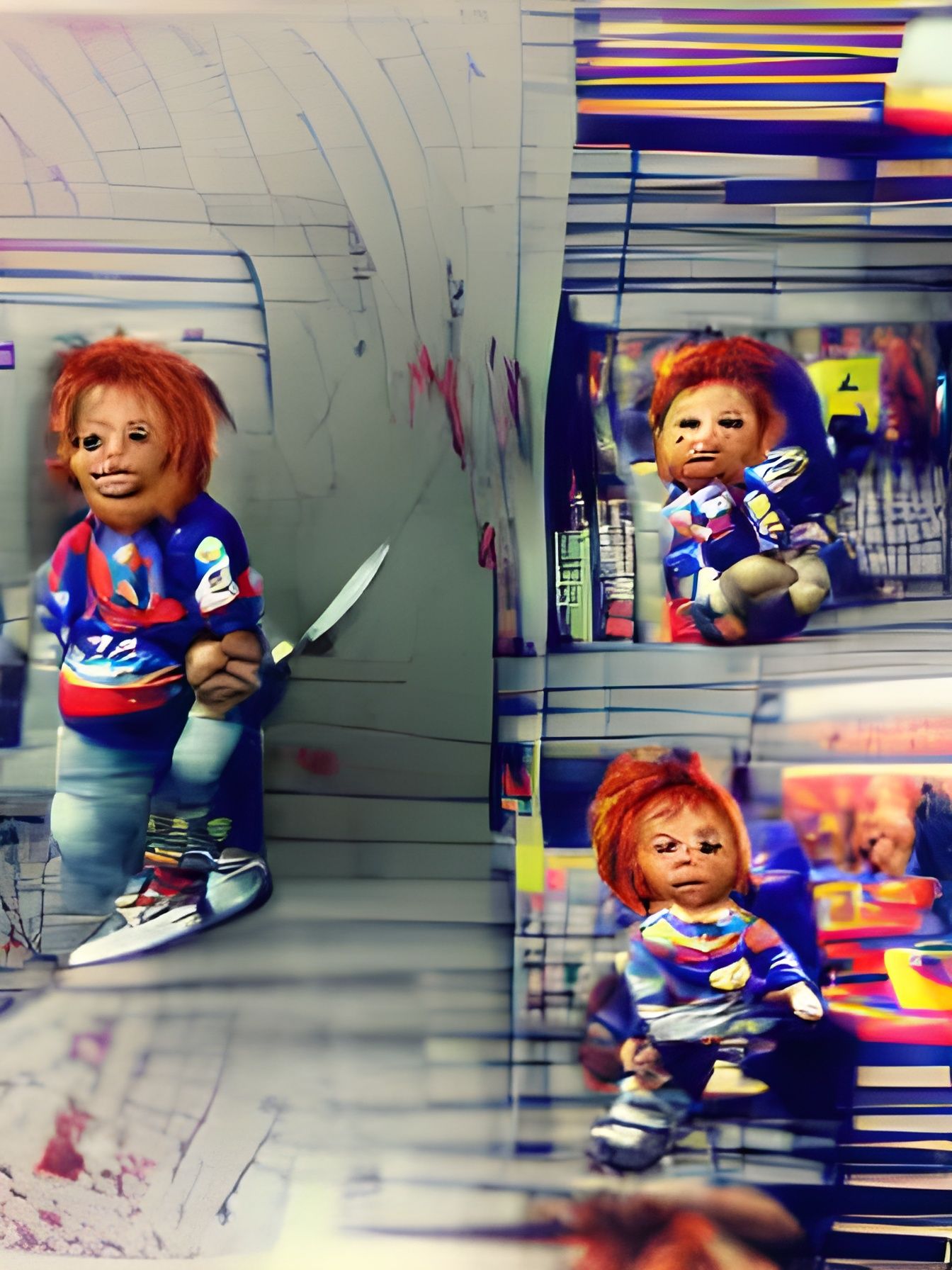 Menacing Chucky AI Generated Image