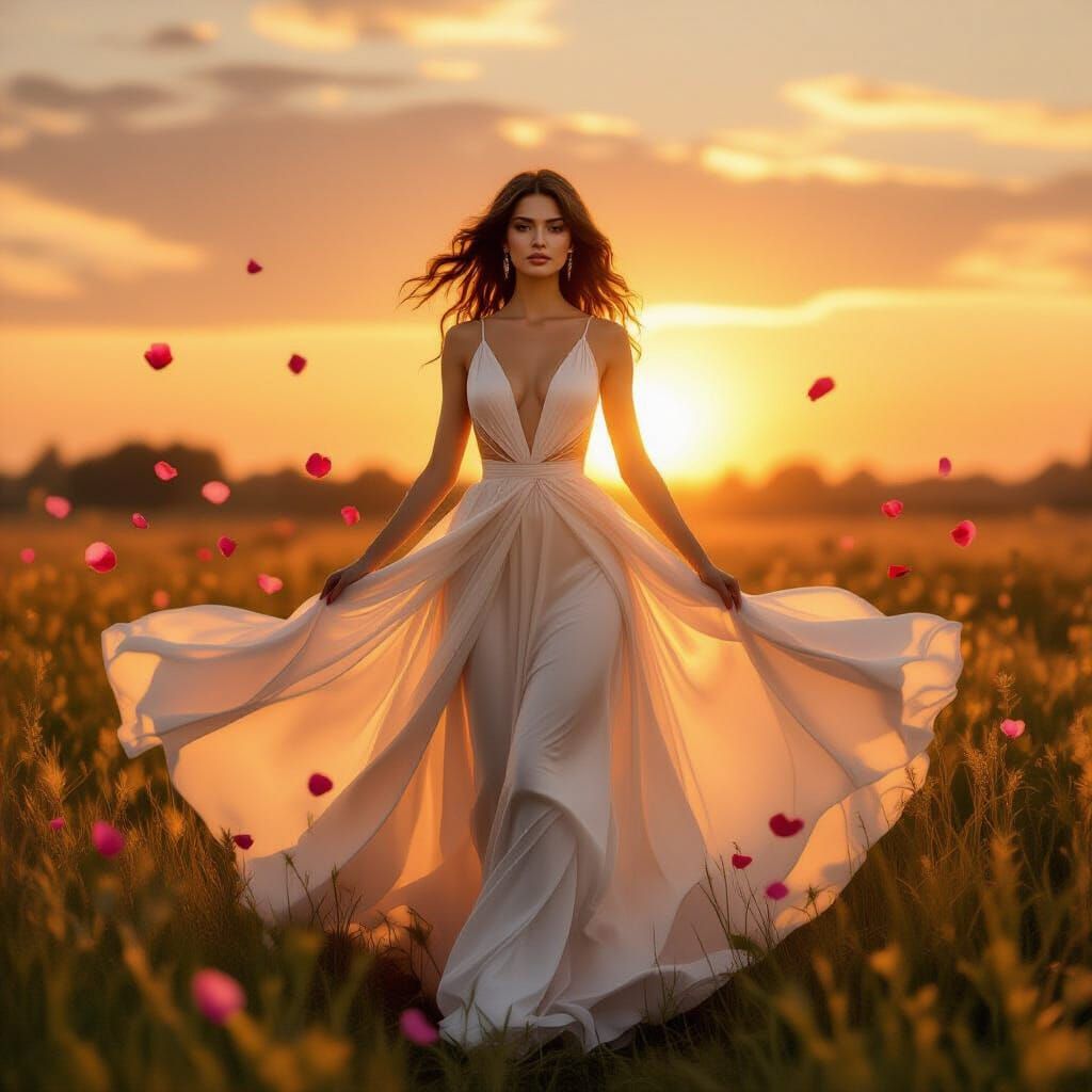 Empress of Light Under Golden Sunrise