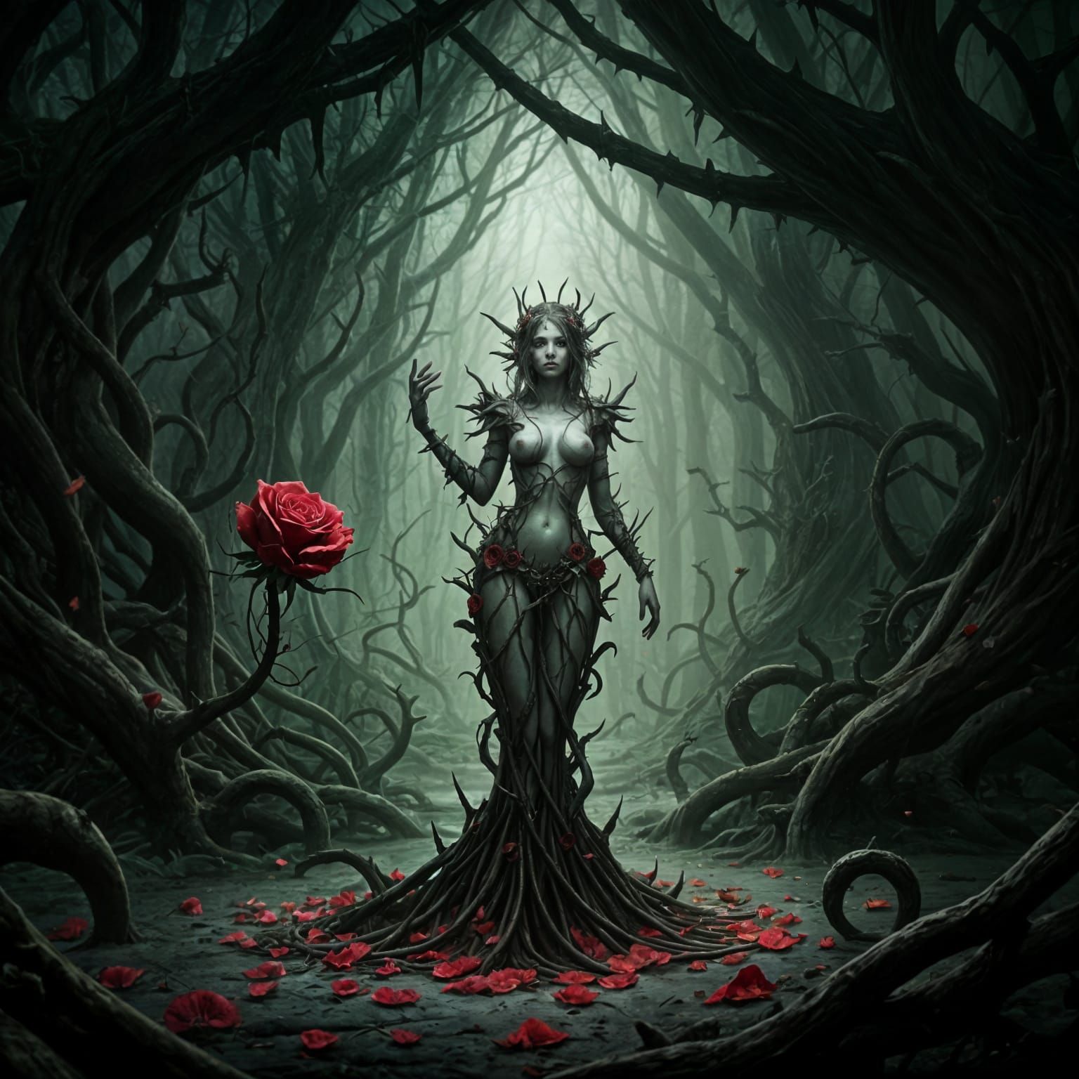 Enchanted Fey in the Heart of the Thorny Feywild