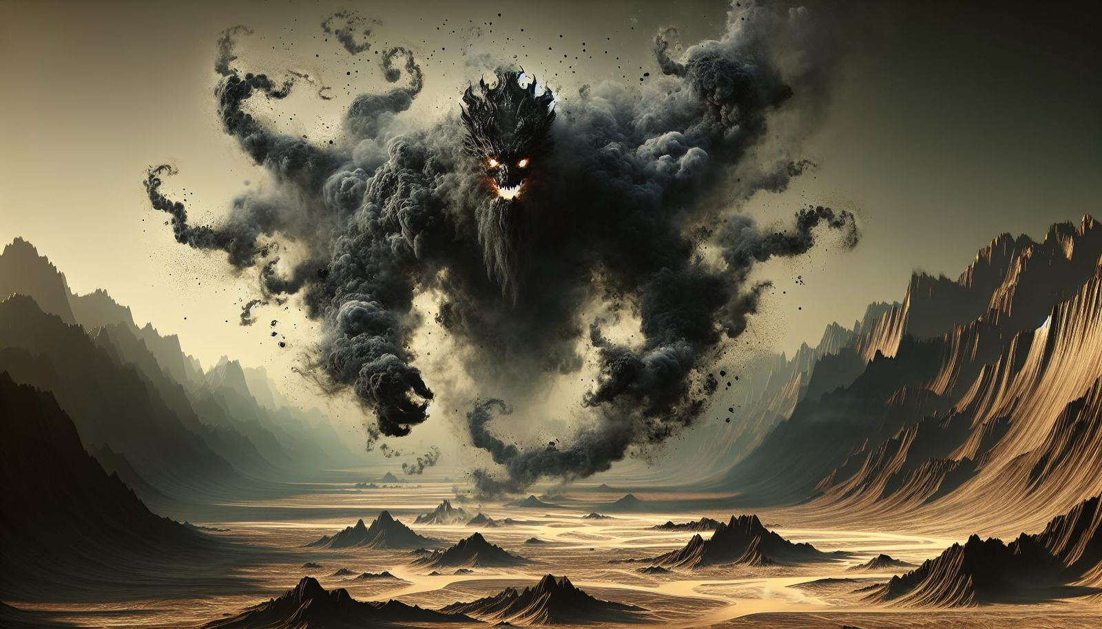 Leviathan: Shadow Smoke Colossus in a Desert Apocalypse