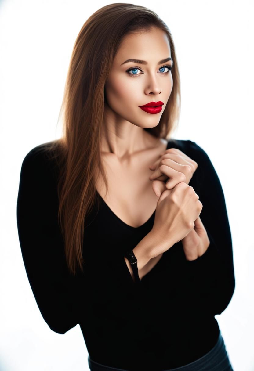 Stunning Biracial Woman in a Professional Photo